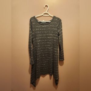 Striped Sweater Dress-Size Medium